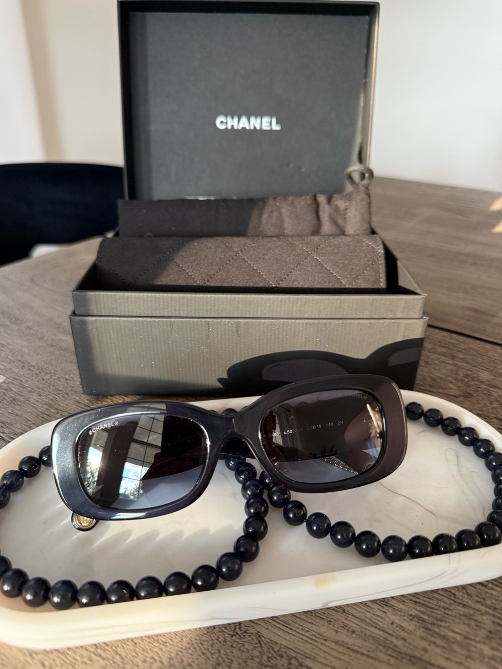 CHANEL Rectangular Women's Sunglasses